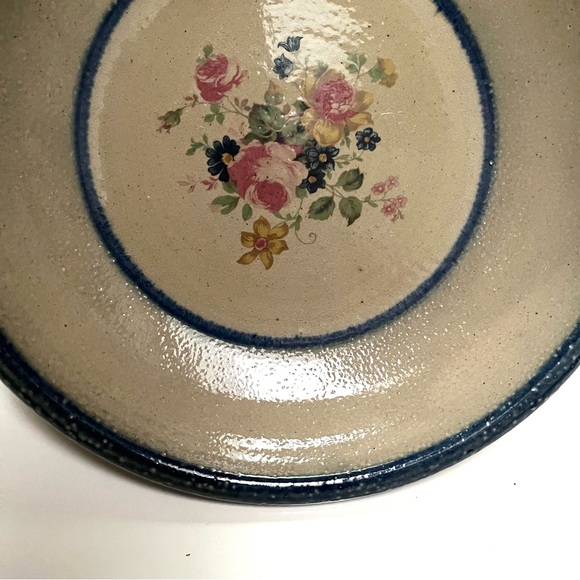 Vintage Monroe Salt Works with Floral Print and Roses in Center - Picture 7 of 9